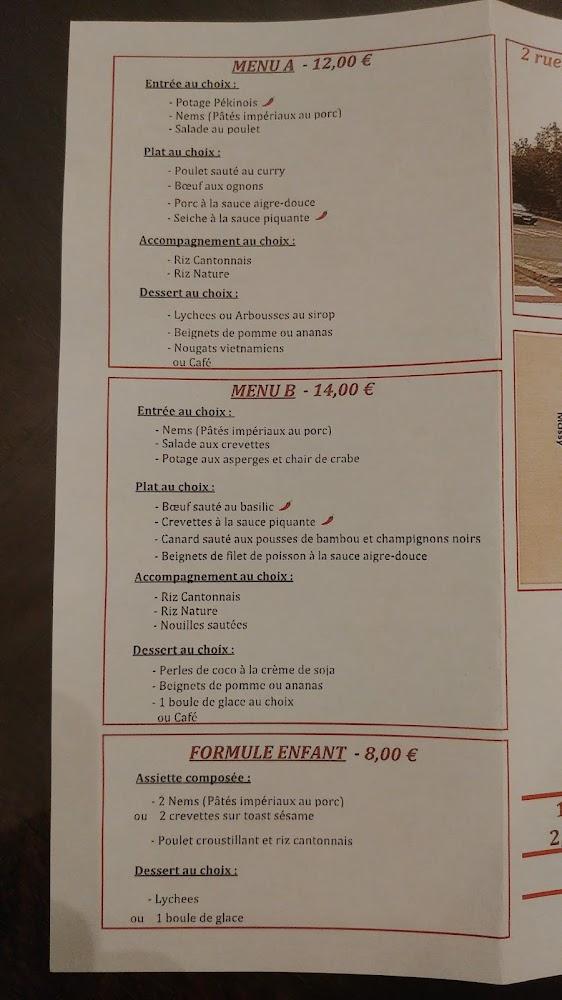 Saïgon - Menu Image 1